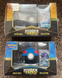 Pokemon TCG Hidden Fates Ball Collection LOT - Ultra Ball + Great Ball GX SEALED - Image 1