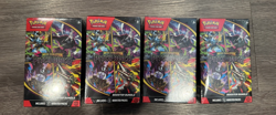 Lot of 4 Pokemon TCG Mega Evo Pitch Black Booster Bundle New Factory Sealed 4X - Image 1