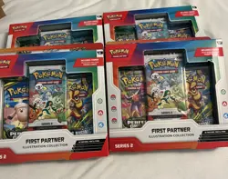 Pokemon First Partner Illustration Collection Series 2 Sealed - Lot of 4 - Image 1