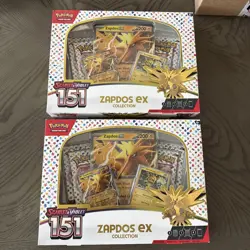 Lot of 2 - Pokemon 2023 Scarlet & Violet 151 Zapdos Ex Collection Box New Sealed - Image 1