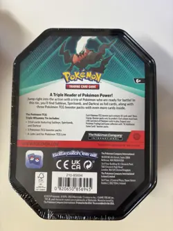 Lot Of 3 Pokemon TCG Darkrai & Tyranitar Tins Sealed w/ Pro &Mega Evolution Tin - Image 3