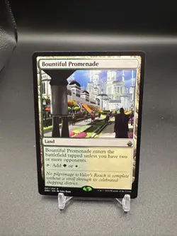 Magic: The Gathering Land Bountiful Promenade MTG Rare Regular - Image 1
