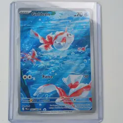 Goldeen 087/084 Pitch Black Illustration Rare Full Art Holo Pokemon Card - Image 1