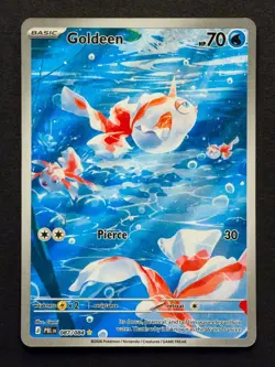 Pokemon TCG Goldeen 087/084 Me05: Pitch Black Illustration Rare MINT+ - Image 1