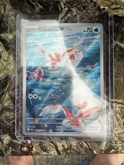 Pokemon TCG Goldeen 087/084 PITCH BLACK Full Art Holo Illustration Rare - Image 1