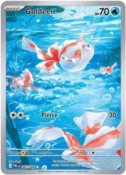 Pokemon Goldeen 087/084 Pitch Black Illustration Rare (IR) Holo EN M/NM - Image 1