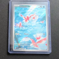 Pitch Black Pokemon TCG Goldeen Illustration Rare Holo 087/084 ENG 70HP - Image 1