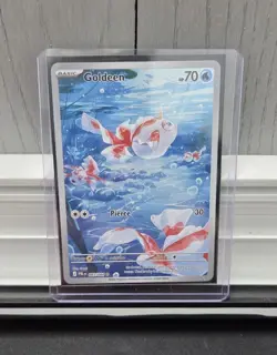 Pokemon TCG Goldeen 087/084 Illustration Rare Mega Evolution Pitch Black - Image 1