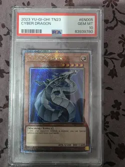 Yu-Gi-Oh TCG TN23-EN005 Cyber Dragon Quarter Century Secret Rare PSA 10 - Image 1