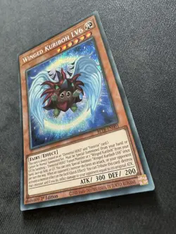 Yu-Gi-Oh TCG BLTR-EN001 Winged Kuriboh LV6 Secret Rare Card 1st Edition - Image 2