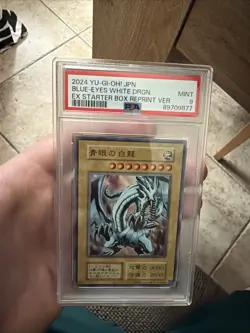 Yu-Gi-Oh TCG / PSA 9 / Blue Eyes White Dragon / Starter Box Reprint - Image 1
