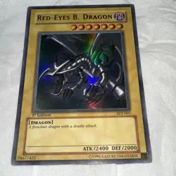 Konami Yu-Gi-Oh! TCG Red-Eyes B. Dragon SDJ-001 Ultra Rare 1st Ed Foil - Image 3