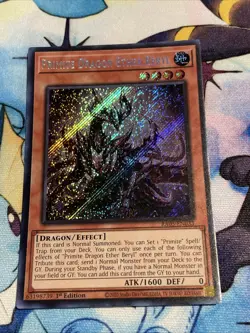 Yu-Gi-Oh! TCG Primite Dragon Ether Beryl RA05-EN033 Secret Rare NM/M - Image 1