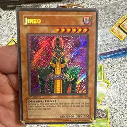 Konami Yu-Gi-Oh! TCG Jinzo PSV-000 Pharaoh's Servant 1st Ed Secret Holo Eng - Image 1