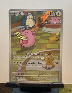 Pokemon TCG Chansey IR 187/167 Twilight Masquerade Illustration Rare NM - Image 1