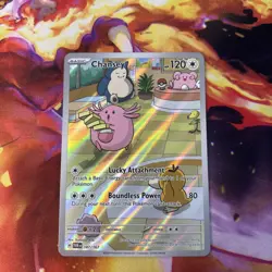 Chansey 187/167 Twilight Masquerade Illustration Rare Pokemon TCG Card Near Mint - Image 1