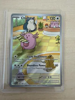 Pokemon TCG Scarlet & Violet Twilight Masquerade Chansey 187/167 IR NM - Image 1