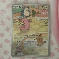 Pokemon TCG Chansey 187/167 Sv06 Twilight Masquerade IR Holo Full Art Eng - Image 1