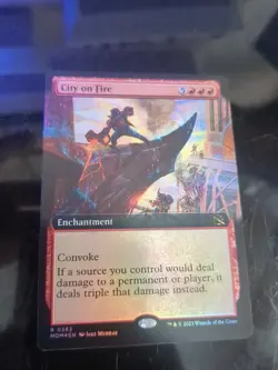 City on Fire (Extended Art) #363 March of the Machine FOIL 250010 - Image 1