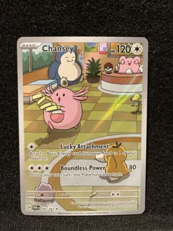 Pokemon TCG Chansey 187/167 SV06 Twilight Masquerade IR Holo EN - Image 3