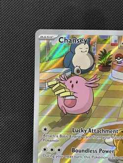Pokemon TCG Chansey Illustration 187/167 Twilight Masquerade Near Mint Condition - Image 2