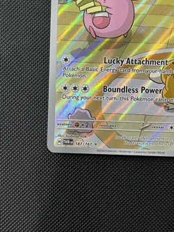 Pokemon TCG Chansey Illustration 187/167 Twilight Masquerade Near Mint Condition - Image 5