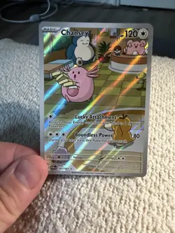 Pokemon TCG Twilight Masquerade Chansey Illustration Rare 187/167 - Near Mint - Image 2