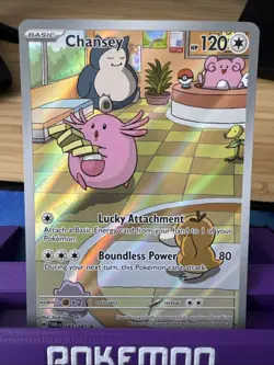 Pokemon TCG Twilight Masquerade Chansey Illustration Rare 187/167 - Near Mint - Image 1