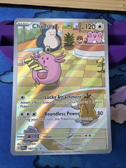 Pokemon TCG Twilight Masquerade Chansey Illustration Rare 187/167 - Near Mint - Image 3