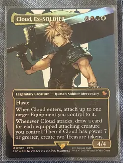 Cloud, Ex-SOLDIER (Borderless) Commander: Final Fantasy Foil - Image 1