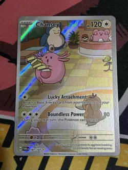 Pokemon TCG Chansey Illustration 187/167 Twilight Masquerade - Image 1