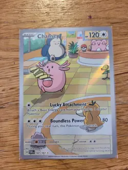 Pokemon TCG Chansey Illustration 187/167 Twilight Masquerade - Image 1