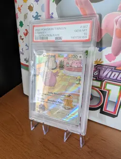 Pokemon TCG Twilight Masquerade Chansey 187/167 PSA 10 - Image 2