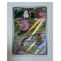 Pokemon TCG Chansey 187/167 SV06 Twilight Masquerade IR Holo Full Art EN - Image 1