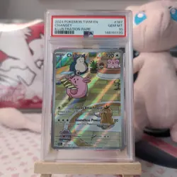 Pokemon TCG Chansey 187/167 Twilight Masquerade Illustration Rare Holo PSA 10 - Image 1