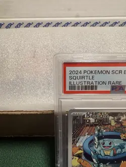 Pokemon TCG: Stellar Crown Squirtle Illustration Rare Card #148/142, PSA 9 MINT. - Image 2