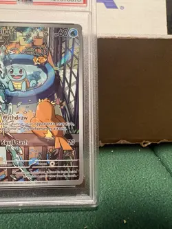Pokemon TCG: Stellar Crown Squirtle Illustration Rare Card #148/142, PSA 9 MINT. - Image 4