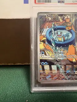 Pokemon TCG: Stellar Crown Squirtle Illustration Rare Card #148/142, PSA 9 MINT. - Image 5