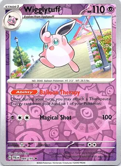 Wigglytuff 084/193 Rare Paldea Evolved Pokemon Reverse Holo Near Mint - Image 1