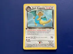 Pokemon Team Rocket First Edition Dark Dragonite 5/82 Team Rocket Holo Rare - Image 1