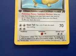 Pokemon Team Rocket First Edition Dark Dragonite 5/82 Team Rocket Holo Rare - Image 3