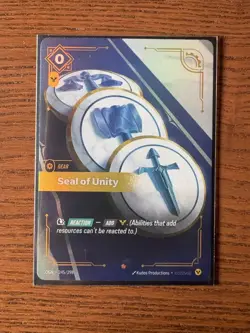 Seal of Unity OGN 245/298 Riftbound League of Legends NM - Image 1