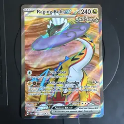 Pokemon TCG Raging Bolt ex 196/162 Ultra Rare Full Art Temporal Forces - Image 1