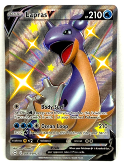 Lapras V SV110/SV122 Holo V Rare Shining Fates Shiny Vault Pokemon Near Mint - Image 1
