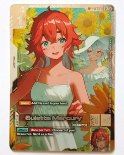 GUNDAM TCG - SULETTA MERCURY SP ST01-011 C+ ALT ART ENG GD05 - FREEDOM ASCENSION - Image 1
