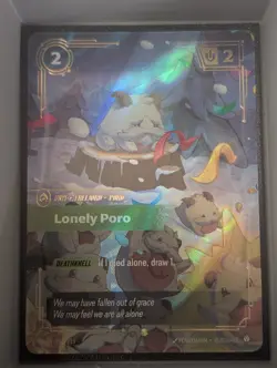 League of Legends Lonely Poro 221/219 English Riftbound Unleashed Overnumber - Image 1
