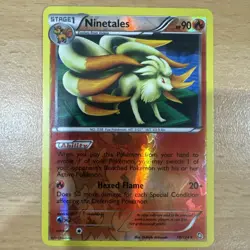 Pokemon TCG Ninetales Dragons Exalted 19/124 Reverse Holo Holo Rare NM - Image 1
