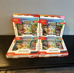 Pokemon TCG First Partner Illustration Collection Series 2 Promo Box Lot of 4 - Image 1