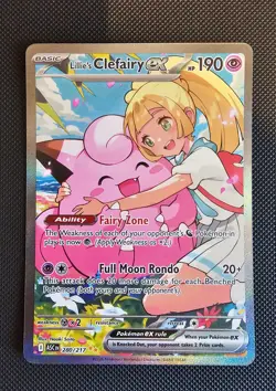 Lillie's Clefairy ex 280/217 SIR- Pokemon Ascended Heroes - M/NM God Pack Pull - Image 1