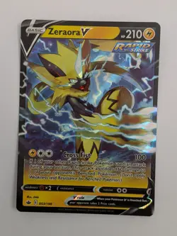 Zeraora V 053/198 Holo V Rare Chilling Reign Pokemon Near Mint - Image 3